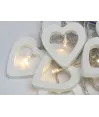 Instalacion corazon blanco x10 de pilas 1.80 cmts