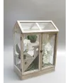 Urna caja vidrio escalas mader gd 66x32c