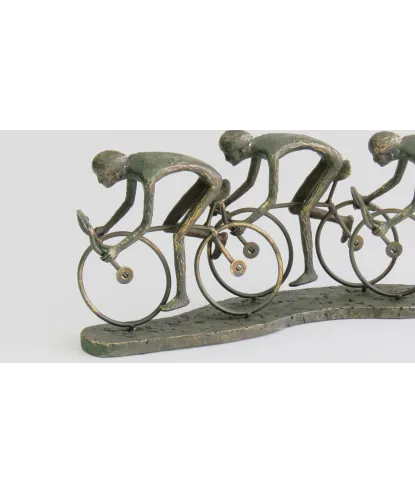 Escultura ciclistas campeones poly 20x50