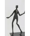 Escultura Hombre Con Hija Golf Bronce 38x29