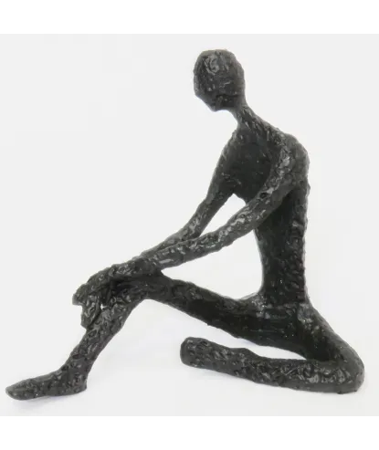 Escultura Hombre Pensante Bronce Pequeño 13x14cm
