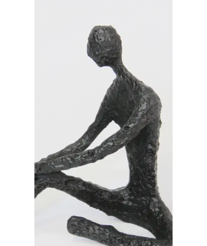 Escultura Hombre Pensante Bronce Pequeño 13x14cm