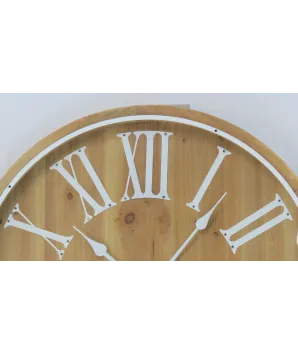 Reloj madera white canadian style redondo 69 dmtro