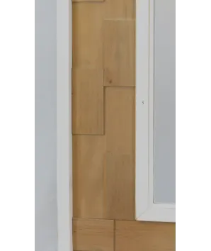 Espejo rectangular white en madera natural nordico