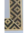 Espejo rectangular tejido etnico en madera