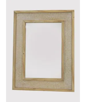 Espejo gde rectangular en madera artesano