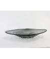 Centro de cristal manta color gris humo 45x30