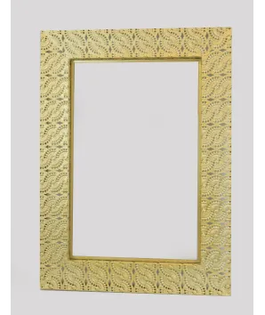 Espejo rectangular dorado...