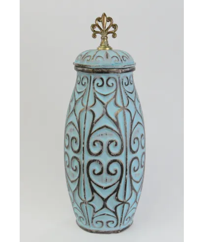 Ánfora en cerámica diseño árabe extra grande 48x19