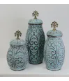Ánfora en cerámica diseño árabe extra grande 48x19