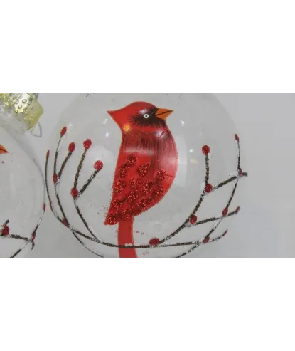 bola de lujo white pájaro cardinal 10 de diámetro