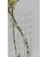 Florero transparente points grande bajo 18x17cm