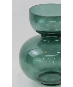 florero grande  cristal verde ovnia  27x20cm