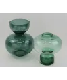 florero grande  cristal verde ovnia  27x20cm