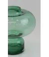 florero mediano cristal verde estilo ovnia 22x20 cm