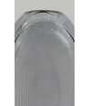 florero mediano  ovalado gris 27x15cm