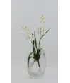 florero cristal oval transparente 27x15cm