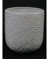 Macetero blanco explotion mediano cerámica 17x16 cm