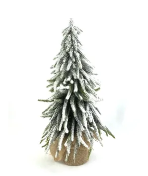 árbol invierno pequeño  nevado 43cm