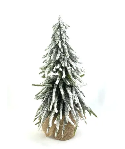 árbol invierno pequeño  nevado 43cm