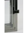 farol  pequeño rectangular roma  metal 28x10cm