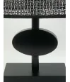 lampara oval mesa black 38x26cm