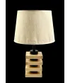 lampara madera cuadrada bohemia 40cm