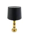 lampara grande dora y negro cilindro 56x30cm