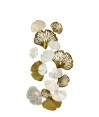 Placa flor loto White dorado 120x60 cm