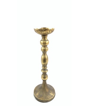 candelabro mediano dorado greco 40x13 cm