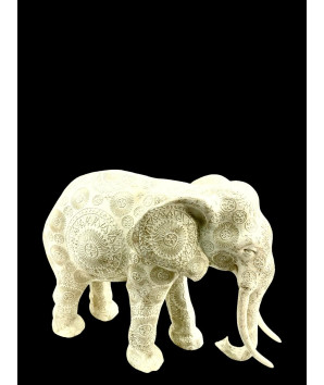 Elefante poli blanco 31x43 cm