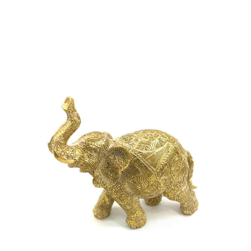 Elefante dorado turko 23x21cm