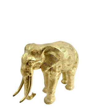 Elefante dorado   turko mándalas 31x43cm