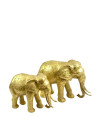 Elefante dorado   turko mándalas 31x43cm