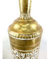 jarron metal alto dorado  116x26 cm