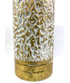 jarron metal alto dorado  16x26 cm