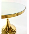 mesa auxiliar dorada space espejo 59x40 cm