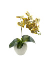 Hoja de orquídea grande latex 34 cm