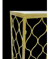Consola grande dorada arabe gotas  mármol 70x90cm