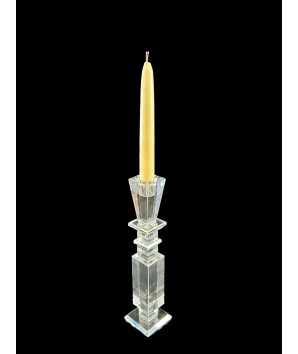 candelabro grande  en cristal diamon fino 28cm