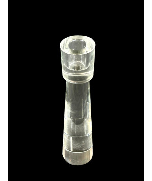 candelabro ultra liso cristal pqño 18cm