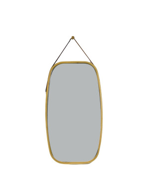 espejo ovalo madera ingles grande 79x44cm