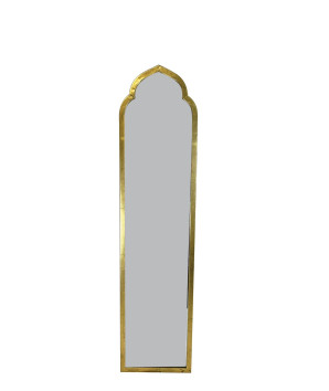 espejo largo metalico libanes gold 128x31cm