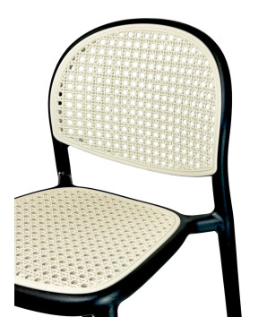 silla barra nordica boho black 108 cm