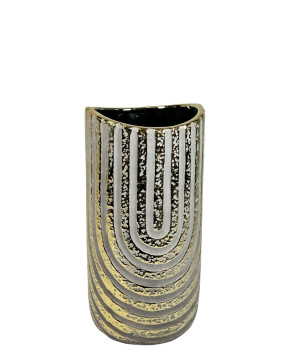 florero ceramica gold curve mediano 29x14 cm